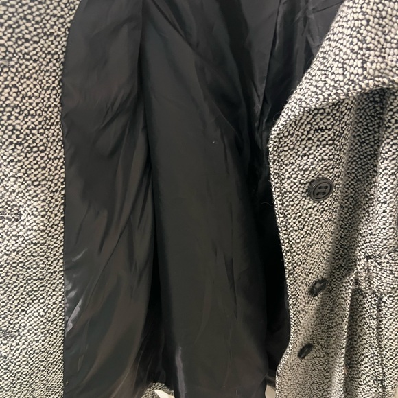 Worthington Black and White Trench Coat - Picture 3 of 7
